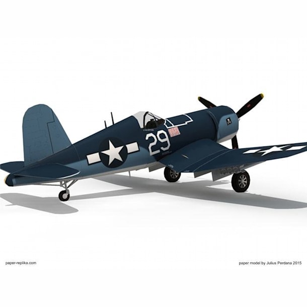 Бумажная модель Истребитель F4U Corsair