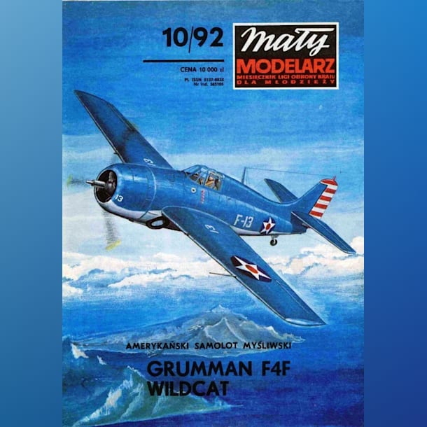 Журнал Maly Modelarz - 10/1992 - Истребитель Grumman F4F Wildcat