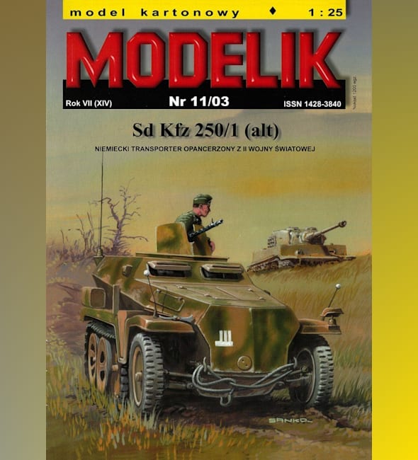 Журнал Modelik - 11/2003 - Бронетранспортер SdKfz 250-1 (alt)