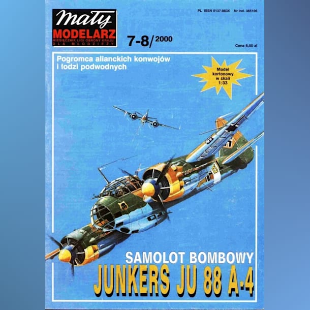 Журнал Maly Modelarz - 7-8/2000 - Бомбардировщик Junkers Ju 88A-4