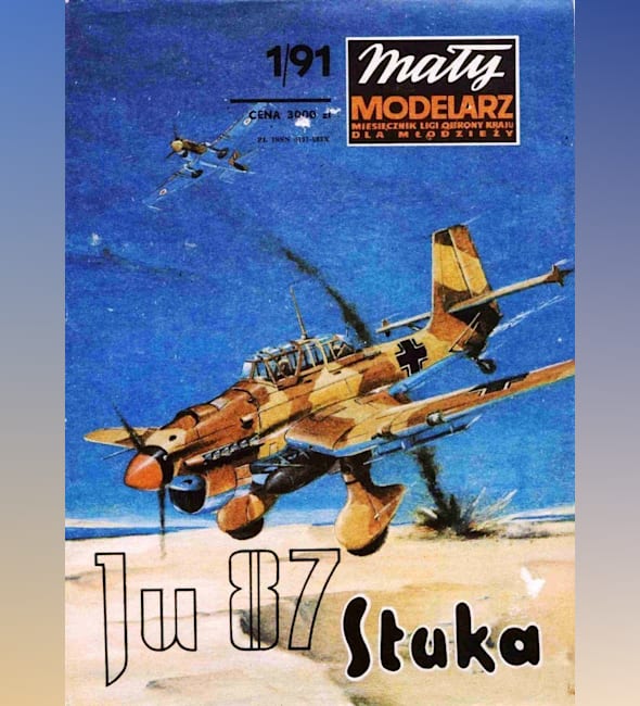 Журнал Maly Modelarz - 1/1991 - Пикирующий бомбардировщик Junkers Ju.87B Stuka