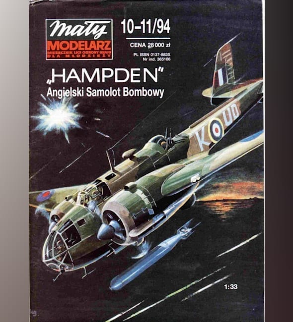 Журнал Maly Modelarz - 10-11/1994 - Бомбардировщик Handley Page Hampden