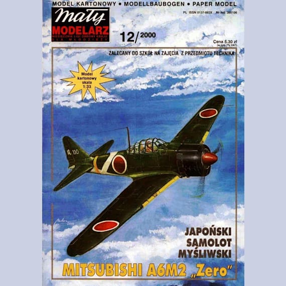 Maly Modelarz - 12/2000 - Палубный истребитель Mitsubishi A6M2 Zero