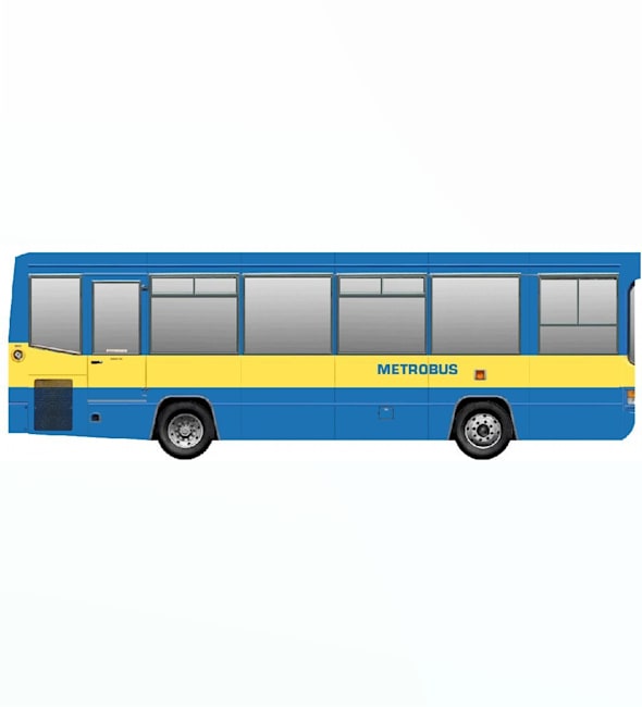 Бумажная модель Автобус Dennis Dart Portsdown