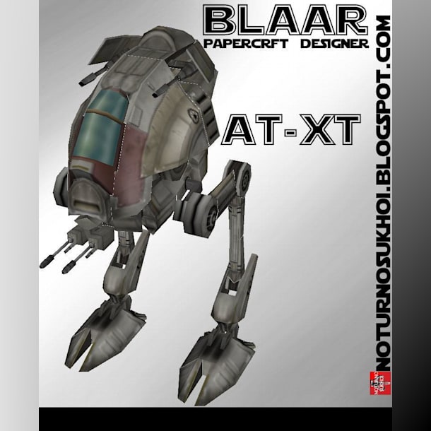 Бумажная модель Шагающий танк AT-XT (Звездные войны)