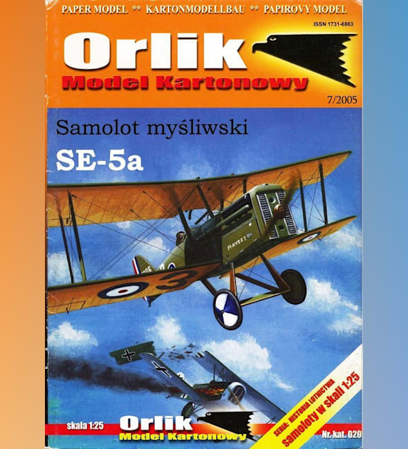 Журнал Orlik - 020 - Истребитель Royal Aircraft Factory S.E.5a