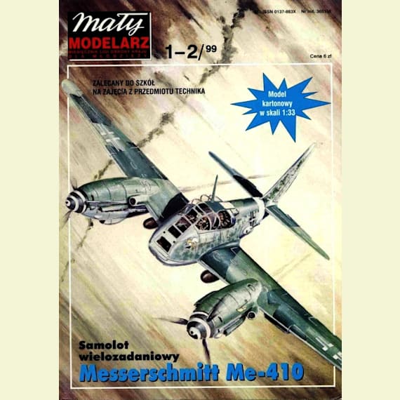 Maly Modelarz - 1-2/1999 - Истребитель-бомбардировщик Messerschmitt Me.410 Hornisse