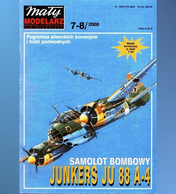 Журнал Maly Modelarz - 7-8/2000 - Бомбардировщик Junkers Ju 88A-4