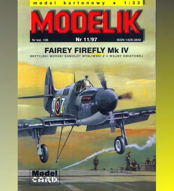 Журнал Modelik - 11/1997 - Истребитель Fairey Firefly Mk.4