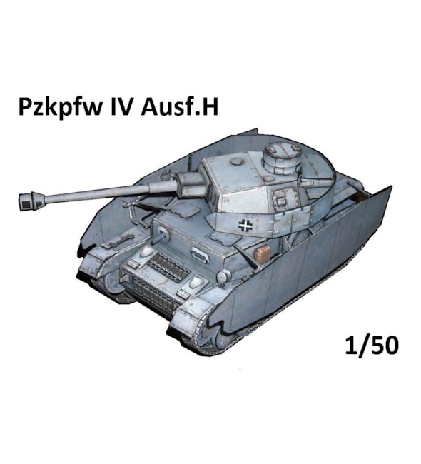 Бумажная модель Танк Pzkpfw IV Ausf.H