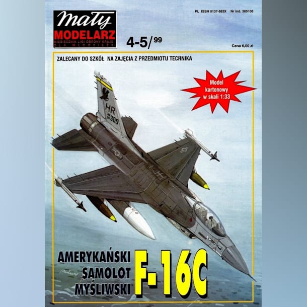 Журнал Maly Modelarz - 4-5/1999 - Истребитель General Dynamics F-16 Fighting Falcon