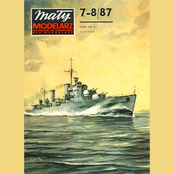 Maly Modelarz - 7-8/1987 - Крейсер HMS Penelope