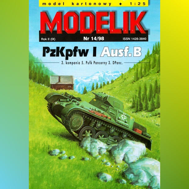 Журнал Modelik - 14/1998 - Танк PzKpfw I Ausf.B