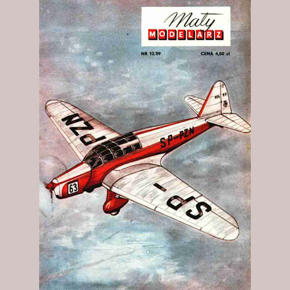 Maly Modelarz - 12/1959 - Самолет PZL-26