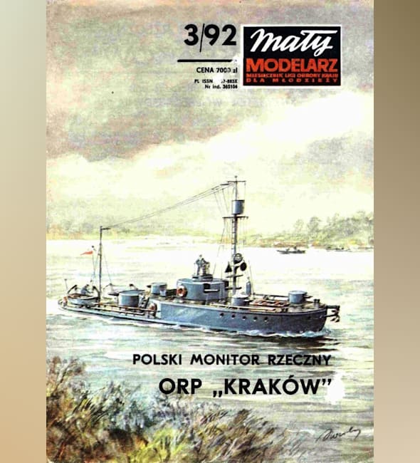 Журнал Maly Modelarz - 3/1992 - Монитор ORP Krakow