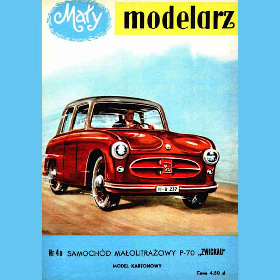 Maly Modelarz - 4/1958 - Автомобиль P70 Zwickau