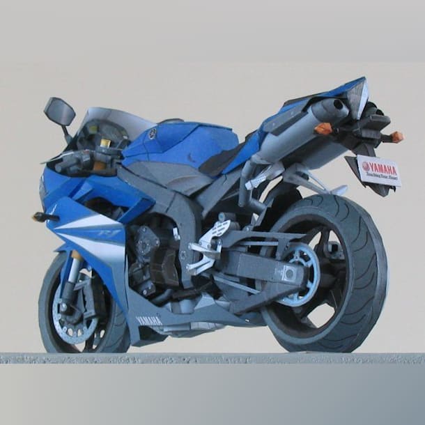 Бумажная модель Мотоцикл Yamaha YZF-R1 2007