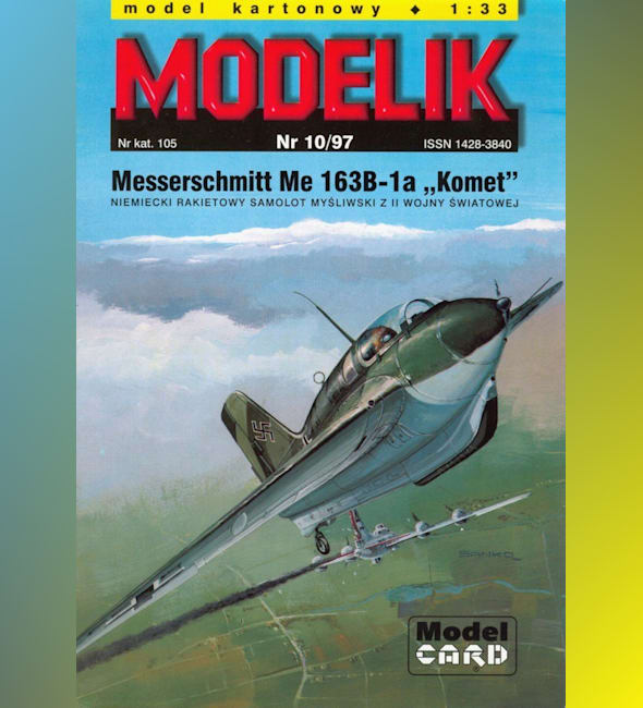 Журнал Modelik - 10/1997 - Истребитель-перехватчик Messerschmitt Me.163В-1a Komet