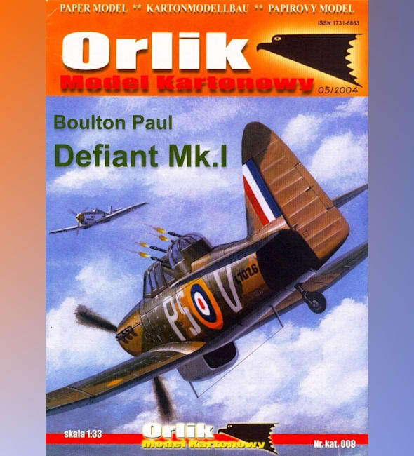 Журнал Orlik - 009 - Истребитель Boulton Paul Defiant Mk.I