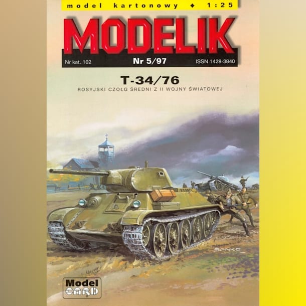 Журнал Modelik - 5/1997 - Танк Т-34-76