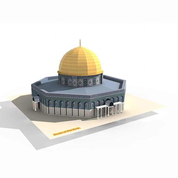 Макет модель Моделирование конструирование Мечеть Ляля-Тюльпан Бумага Картон