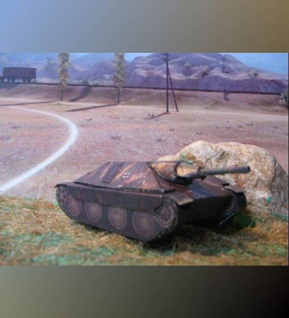 Бумажная модель Самоходная установка Hetzer