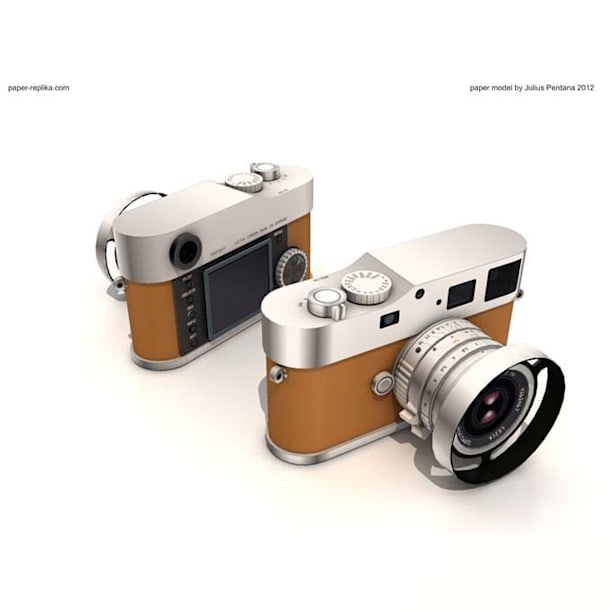 Бумажная модель Фотокамера Leica M9-P Edition Hermes