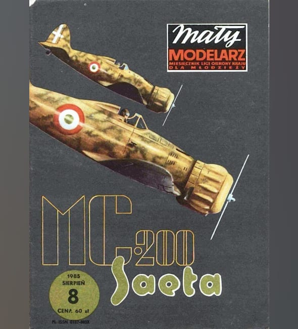 Журнал Maly Modelarz - 8/1985 - Истребитель Macchi C.200 Saetta