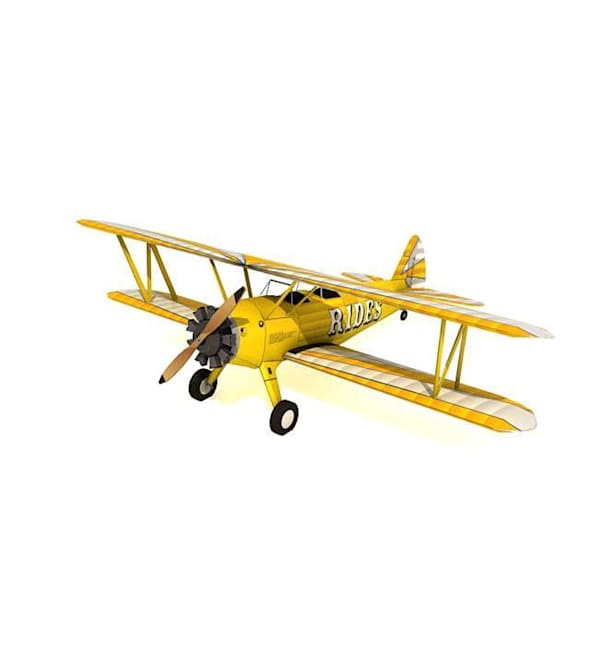 Бумажная модель Самолет Boeing PT-17 Stearman N63495