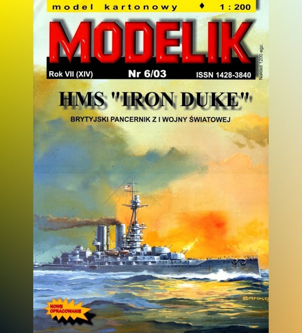 Журнал Modelik - 6/2003 - Линейный корабль HMS Iron Duke (1912)