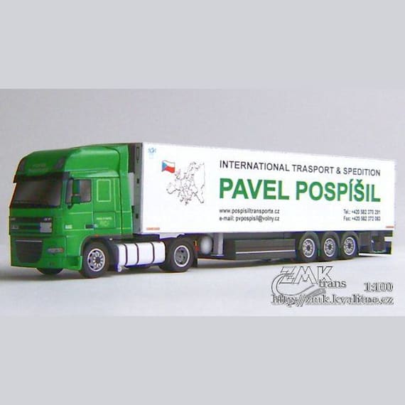 Грузовик DAF XF 105 SSC с полуприцепом (Pospisil Transporte)