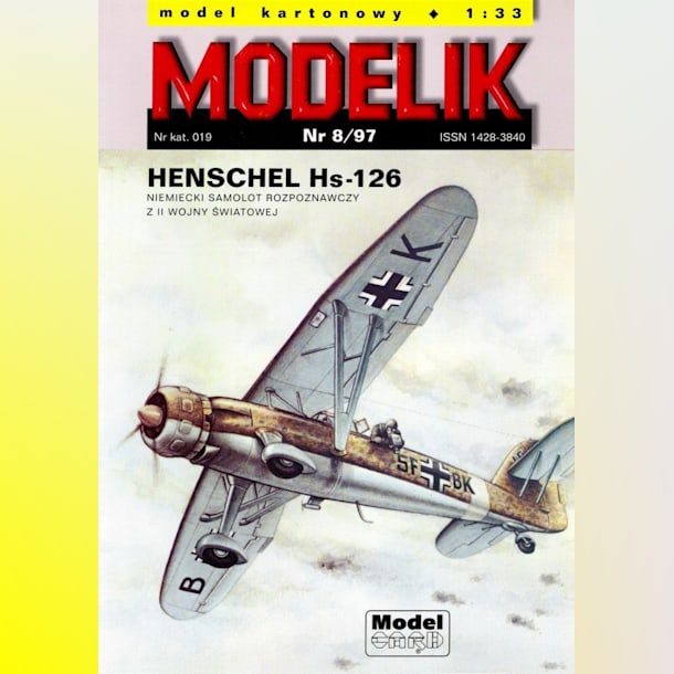 Журнал Modelik - 8/1997 - Ближний разведчик и корректировщик Henschel Hs 126