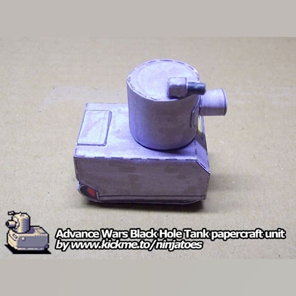 Бумажная модель Танк Black Hole Tank (Advance Wars)