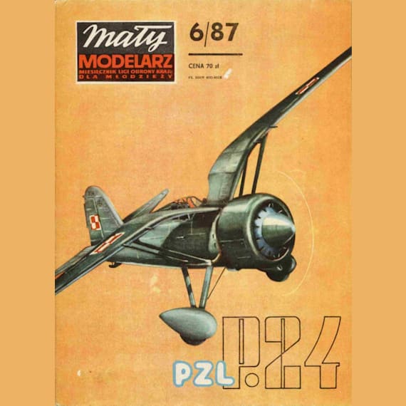 Maly Modelarz - 6/1987 - Истребитель PZL P-24