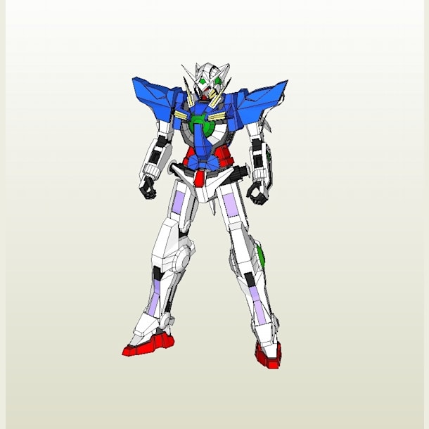 Бумажная модель Робот Gundam Exia (Gundam)