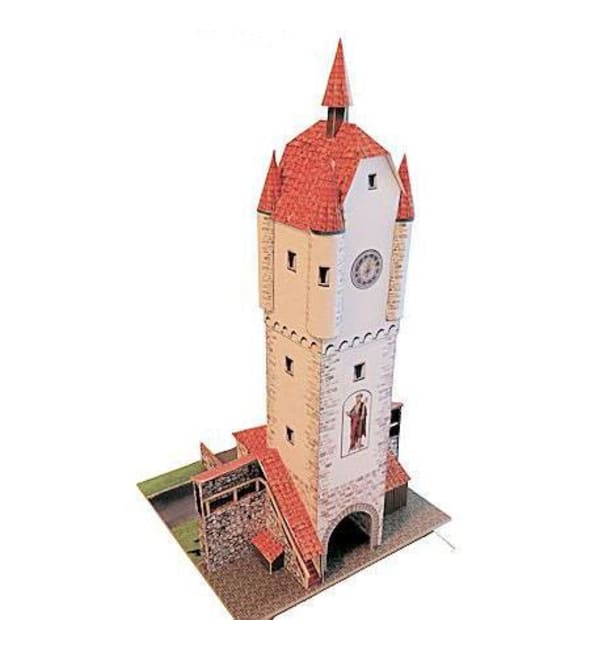 Бумажная модель Ворота Leutkircher Tor (Ванген-им-Алльгой), масштаб 1:87