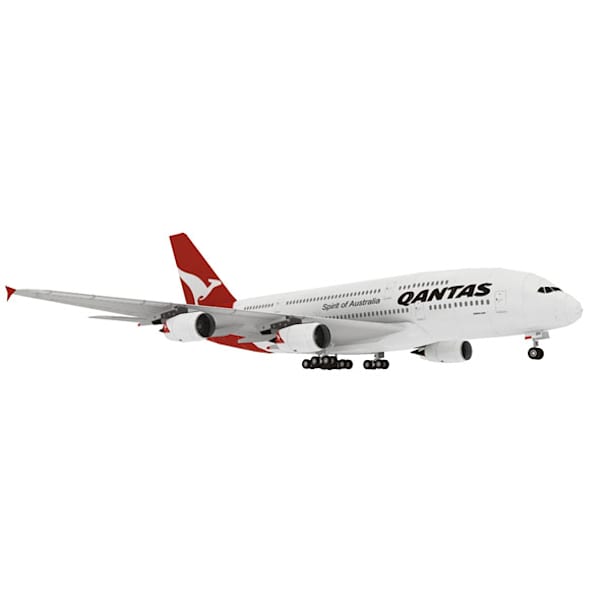 Бумажная модель Авиалайнер Airbus A380 Qantas Airways