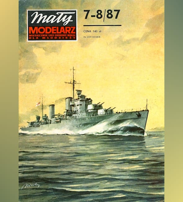 Журнал Maly Modelarz - 7-8/1987 - Крейсер HMS Penelope