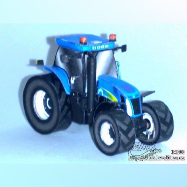 Бумажная модель Трактор New Holland T8050