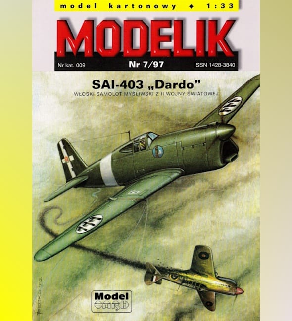 Журнал Modelik - 7/1997 - Истребитель Ambrosini SAI 403 Dardo