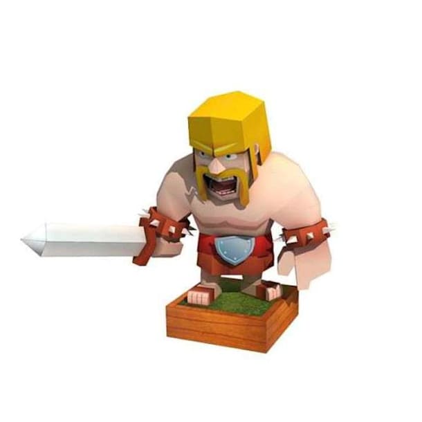 Бумажная модель Варвар (Clash of Clans)