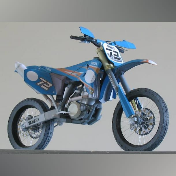 Бумажная модель Мотоцикл Yamaha YZ450FM