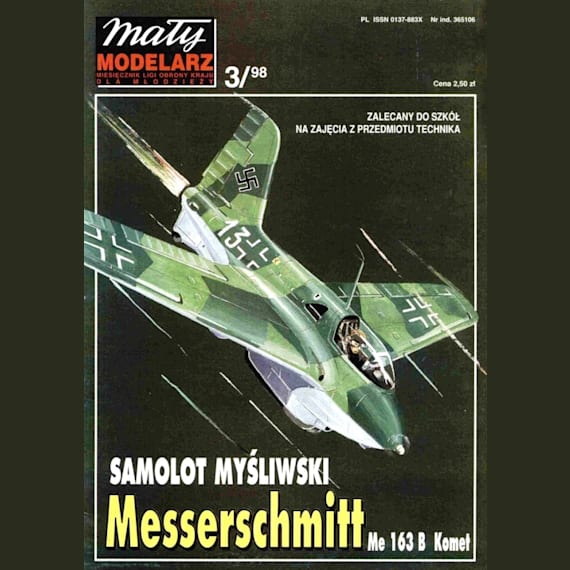 Maly Modelarz - 3/1998 - Истребитель-перехватчик Messerschmitt Me.163В Komet