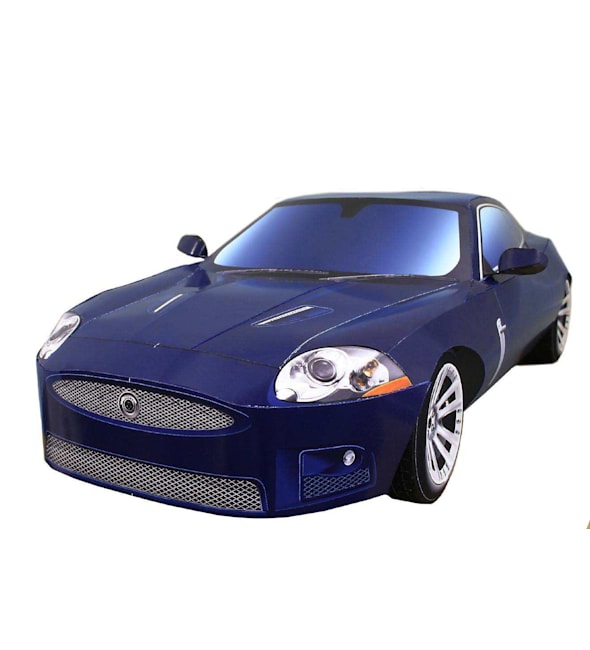 Бумажная модель Автомобиль Jaguar XKR