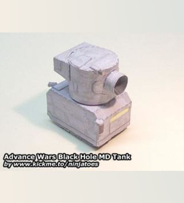 Бумажная модель Танк Black Hole MD Tank (Advance Wars)