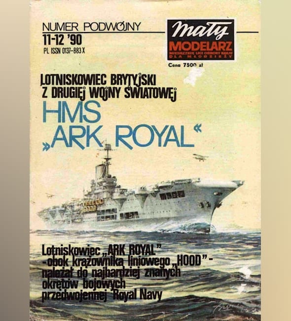 Журнал Maly Modelarz - 11-12/1990 - Авианосец HMS Ark Royal