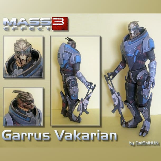 Бумажная модель Гаррус Вакариан (Mass Effect 3)