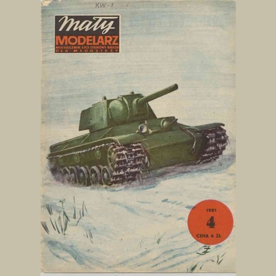 Maly Modelarz - 4/1981 - Танк КВ-1