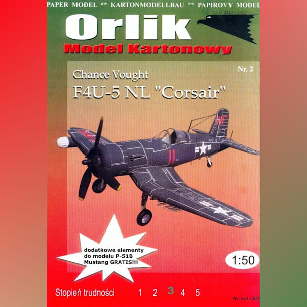 Журнал Orlik - 002 - Палубный истребитель Chance Vought F4U-5 NL Corsair