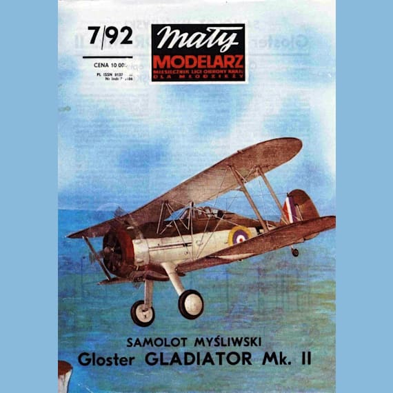 Maly Modelarz - 7/1992 - Истребитель Gloster Gladiator Mk.II